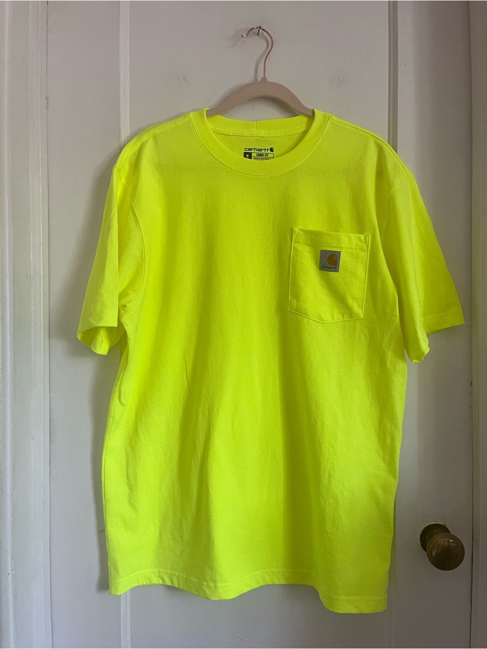 Carhartt High-Visibility Pocket Tee in Neon Yellow